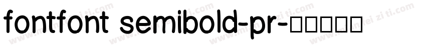 fontfont semibold-pr字体转换